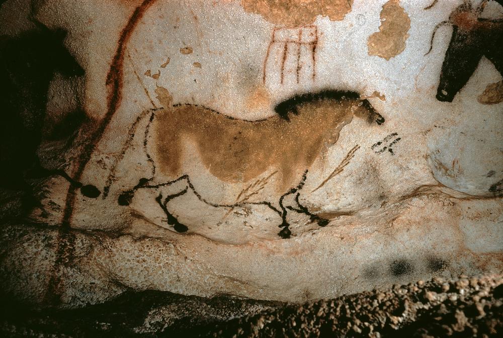 Höhlenmalerei: Pferd. van Französische Schule 19.Jh.