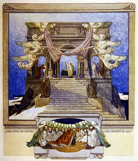 Illustration from Dante''s ''Divine Comedy'', Purgatory van Franz von (Choisy Le Conin) Bayros