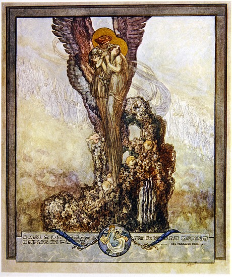 Illustration from Dante''s ''Divine Comedy'', Paradise, Canto XXIII van Franz von (Choisy Le Conin) Bayros