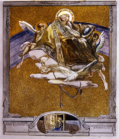 Illustration from Dante''s ''Divine Comedy'', Paradise, Canto XVII van Franz von (Choisy Le Conin) Bayros