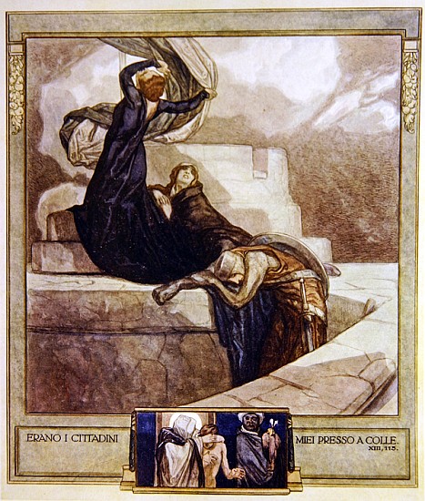 Illustration from Dante''s ''Divine Comedy'', Purgatory, Canto XIII: 115 van Franz von (Choisy Le Conin) Bayros