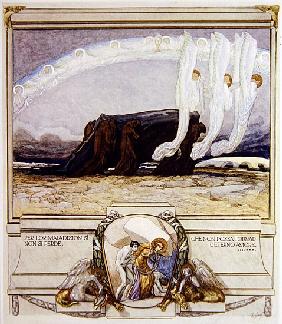 Illustration from Dante''s ''Divine Comedy'', Purgatory, Canto II: 135