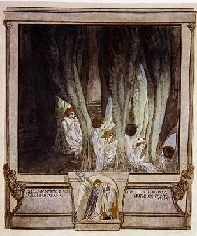 Illustration from Dante''s ''Divine Comedy'', Purgatory, Canto XXI: 62