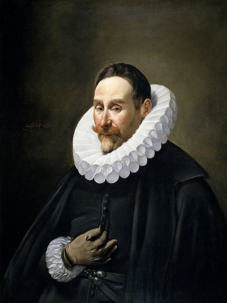 Portrait of a Gentleman van Fray Juan Batista Maino or Mayno
