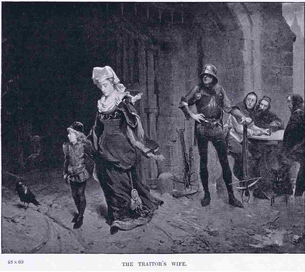 The traitors wife, from Royal Academy pictures published by Cassell & Company Ltd van Fred Roe