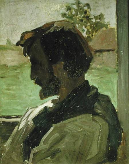 Self Portrait at Saint-Saveur van Frédéric Bazille