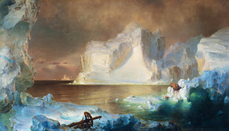 Die Eisberge van Frederic Edwin Church