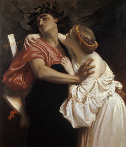 Orpheus and Euridyce van Frederic Leighton