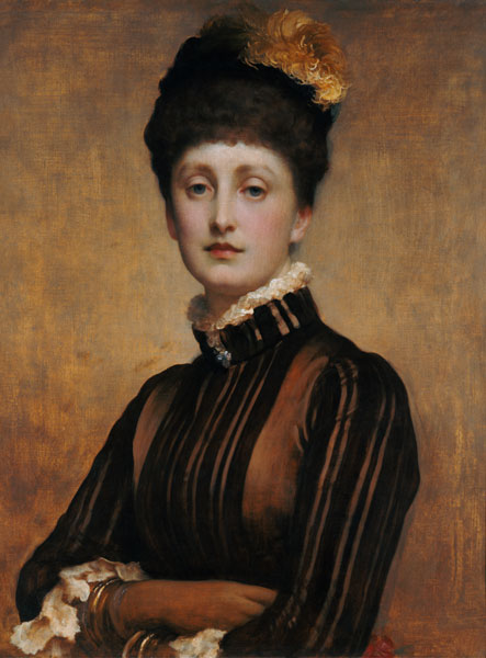 May Prinsep (1853-1935) 1885 (oil on canvas) van Frederic Leighton