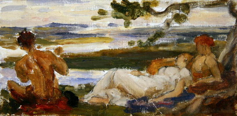 Sketch for 'The Idyll' (oil on canvas) van Frederic Leighton