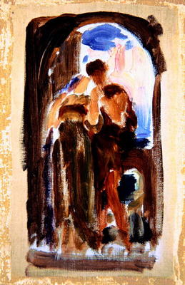 Sketch for 'Wedded', c.1881-82 (oil on canvas) van Frederic Leighton