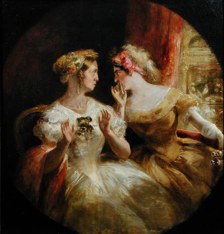 Ladies Gossiping at the Opera van Frederick Barnard