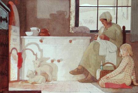 The Foster Mother van Frederick Cayley Robinson