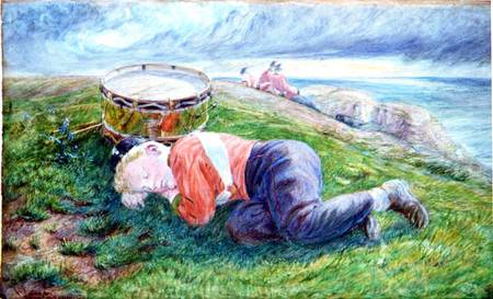 Sketch for 'The Drummer Boy's Dream' van Frederick James Shields