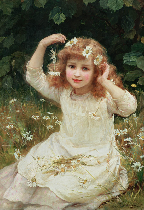 Marguerites, 1889 (oil on canvas) van Frederick Morgan