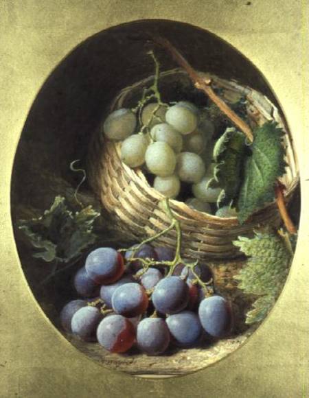 Red and White Grapes van Frederick T. Bayes