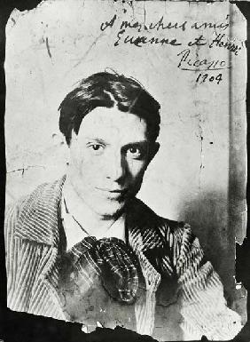 Pablo Picasso (1881-1973), 1904 (b/w photo)