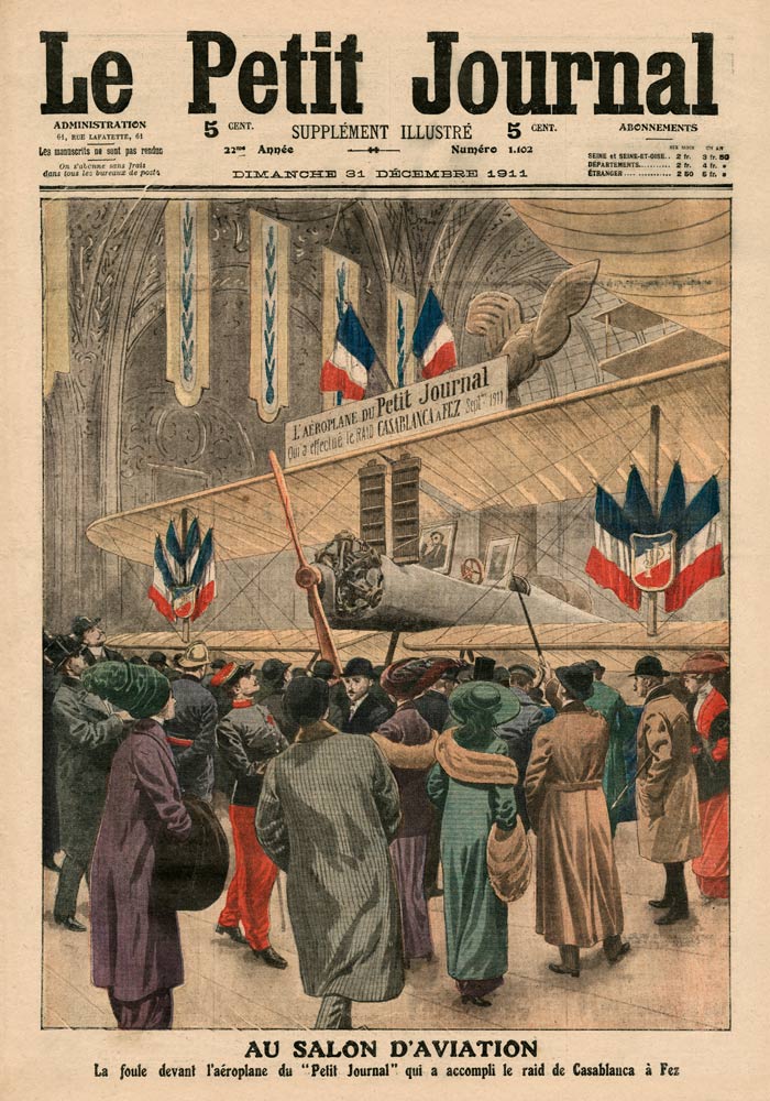 At the Aircraft Salon, illustration from ''Le Petit Journal'', supplement illustre, 31st December 19 van French School