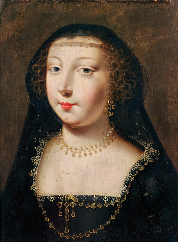 Portrait of Gabrielle d''Estrees van French School
