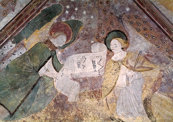 Angel Musicians, from the chapel in the north transept, Breton School van French School