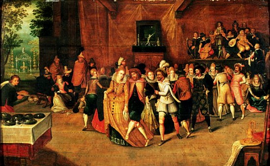 Ball during the Reign of Henri III, 1574-1623 van French School