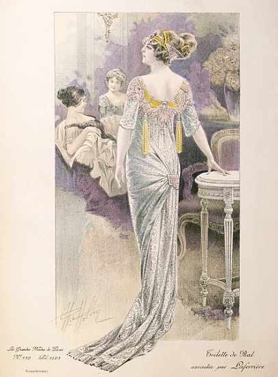 Ball gown, from ''Les Grandes Modes de Paris'' van French School