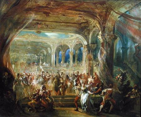 Ball at the Opera de Paris during the Second Empire van French School