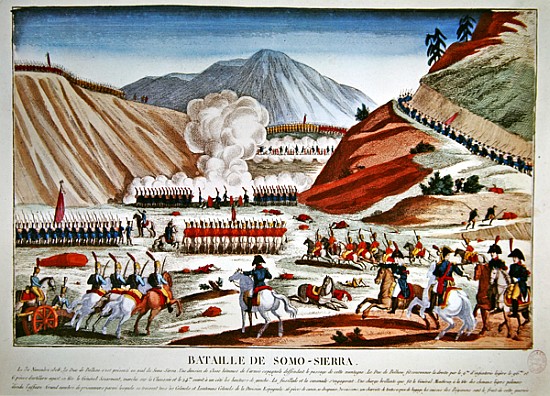 Battle of Somosierra on 30 November 1808 van French School