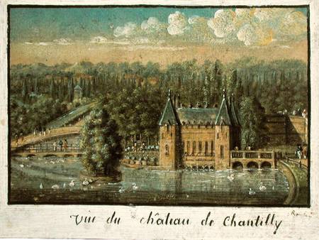 The Chateau de Chantilly van French School