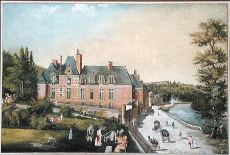 The Chateau de la Chaussee, Bougival van French School