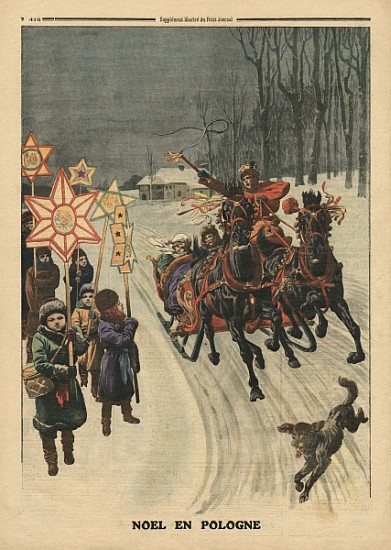 Christmas in Poland, illustration from ''Le Petit Journal'', supplement illustre, 24th December 1911 van French School