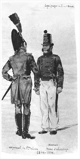 Costumes of French Marines from 1804 to 1814 van French School