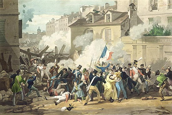 Defence of a Barricade, 29th July 1830 van French School