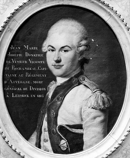 Donatien Marie Joseph de Vimeur (1755-1813) Vicomte de Rochambeau van French School