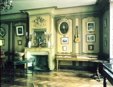 Drawing room in the birthplace of Hector Berlioz (1803-69) (photo) van French School