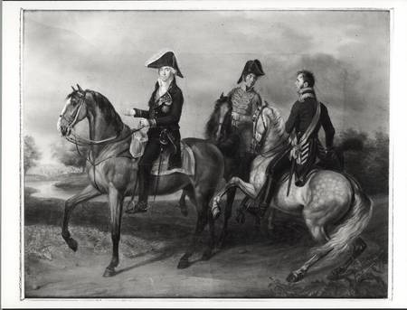 Duke of Bassano (1763-1839) riding in Poland van French School