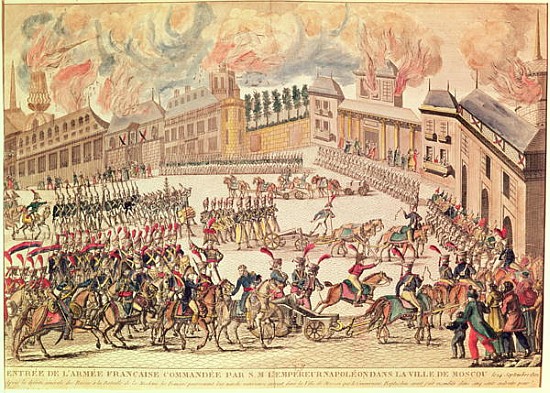 Entry of the French Army Commanded Emperor Napoleon into Moscow, 14th September 1812 van French School
