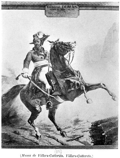 Equestrian portrait of Thomas Alexandre Dumas (1762-1806) also known as Alexandre Davy de la Paillet van French School