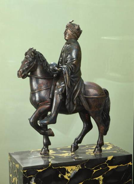 Equestrian statue of Charlemagne (742-814) van French School