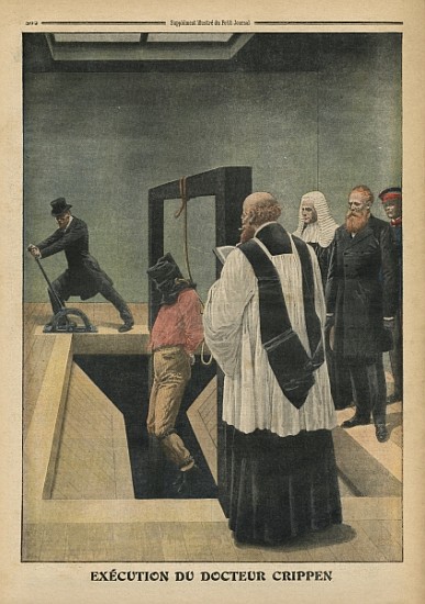 Execution of Doctor Crippen, illustration from ''Le Petit Journal'', supplement illustre, 4th Decemb van French School