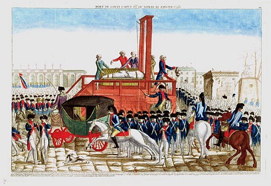 Execution of Louis XVI (1754-93) 21st January 1793 (see also 14664) van French School