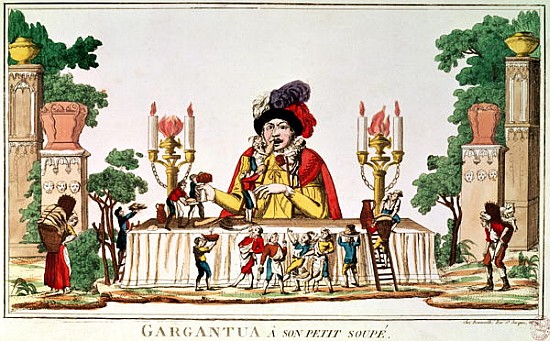 Gargantua at his Little Supper, c.1800 van French School