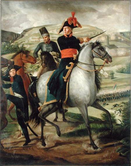 General Louis Marie Turreau de Garambouville (1756-1816) at the Gravieres Affair van French School