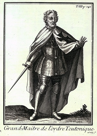 Grand Master of the Teutonic Order, an illustration from ''Histoire des Ordres Religieux, Monastique van French School