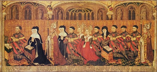 Jean I Jouvenel des Ursins (1360-1431) with his wife, Michelle de Vitry (d.1456) and their family, 1 van French School