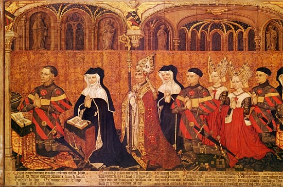 Jean I Jouvenel des Ursins (1360-1431) with his wife, Michelle de Vitry (d.1456) and their family, 1 van French School