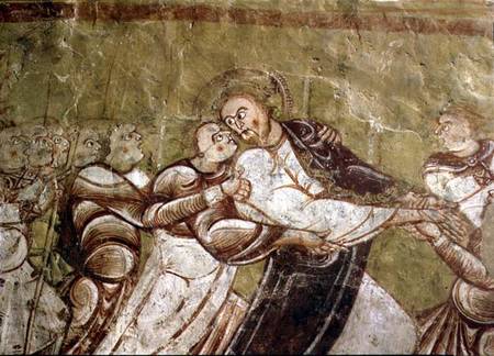 Judas Kissing Christ  (detail of 95750) van French School