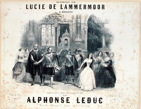 Lucia de Lammermoor'' Gaetano Donizetti (1797-1848) van French School