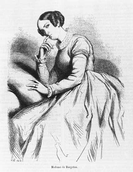 Madame de Bargeton, illustration from ''Les Illusions perdues'' Honore de Balzac van French School
