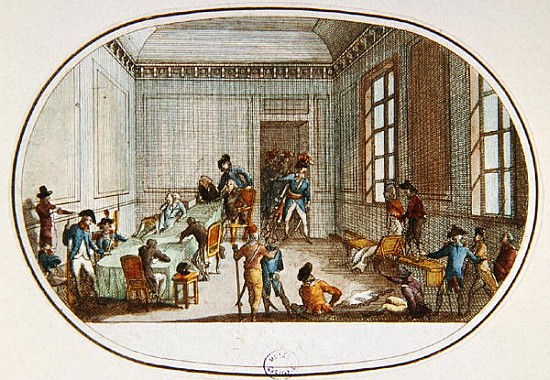 Maximilien de Robespierre (1758-94) injured in the antechamber of the Comite de Salut Public, 10 The van French School